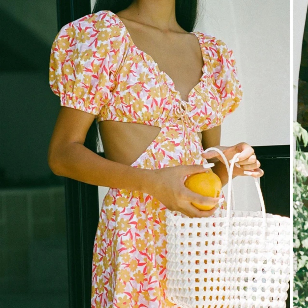 sabo skirt Kalluah dress in link flower size large